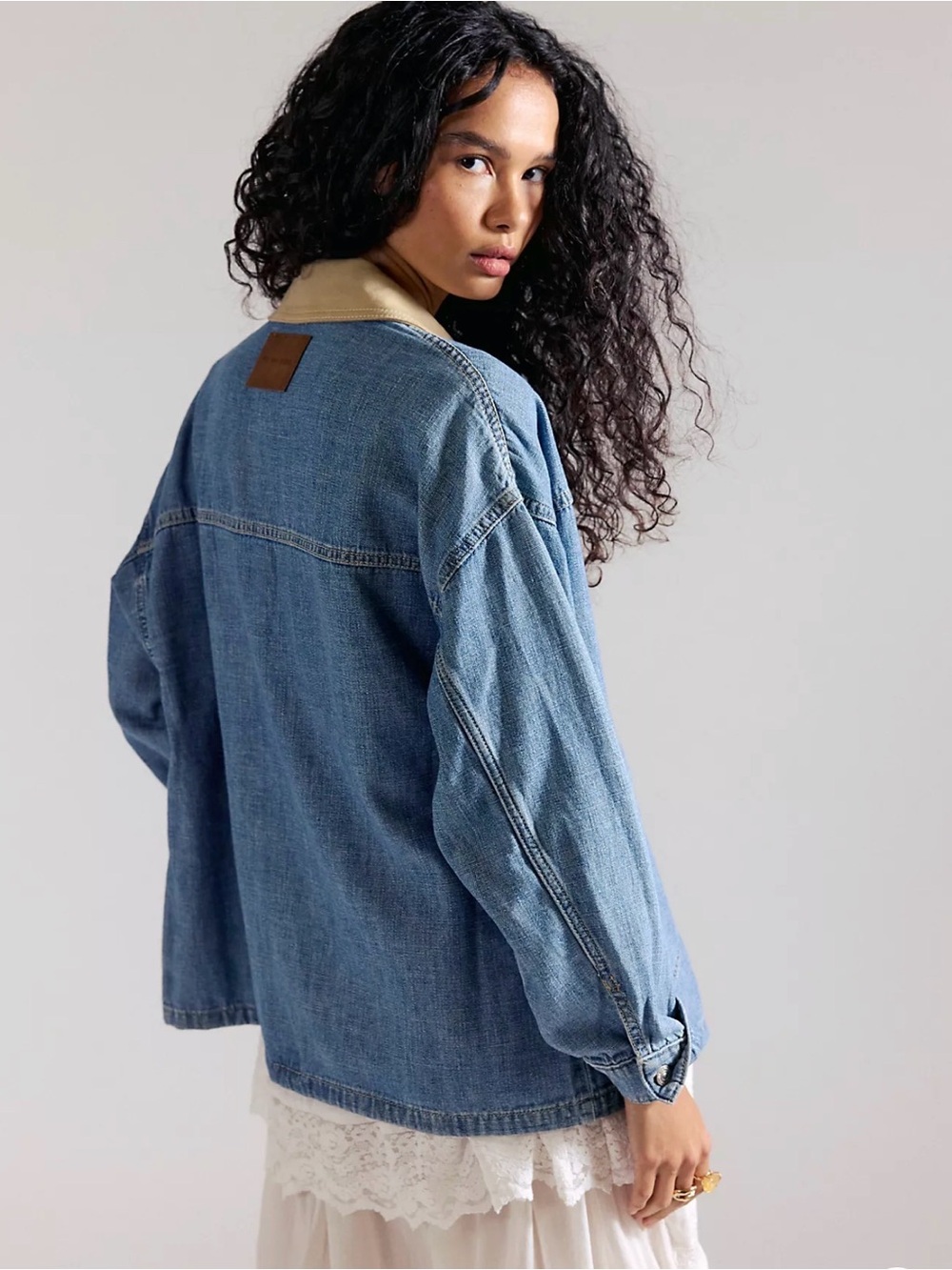 NWT We The Free Lemon Denim Jacket - Picture 4 of 10